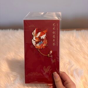 Artistic Phoenix Bookmark with Chain